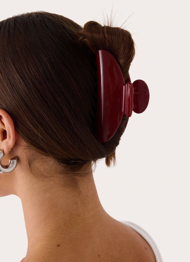 Sporty Chic Claw Clip - RED
