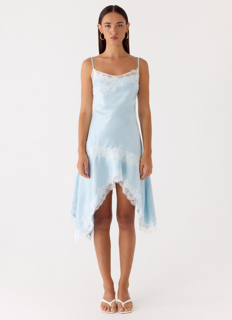 Starla Midi Dress - Pale Blue