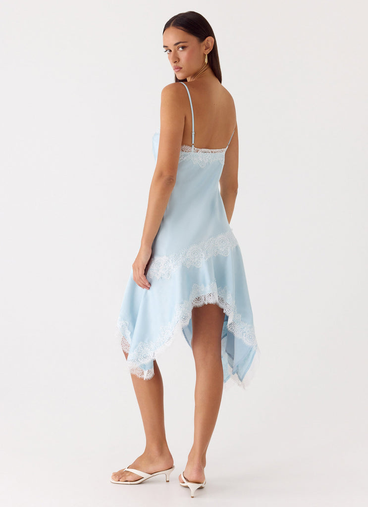 Starla Midi Dress - Pale Blue