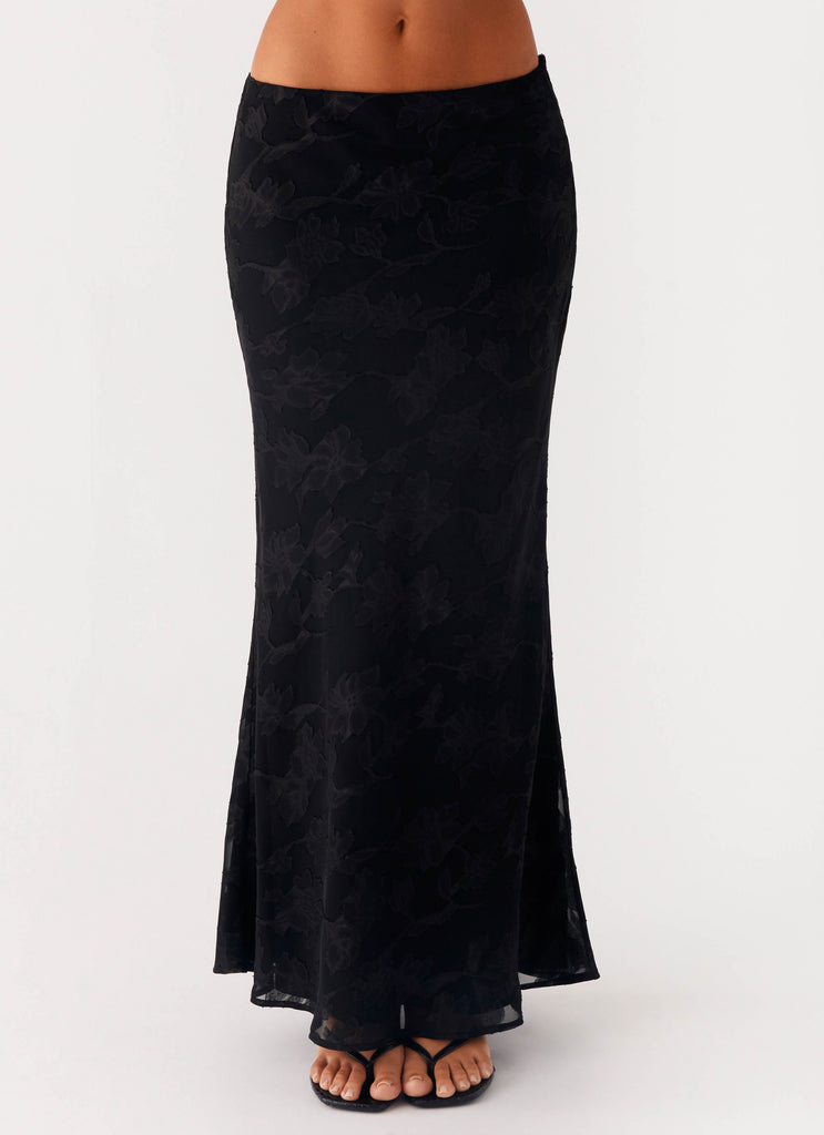 Starlit Maxi Skirt - Black