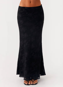 Starlit Maxi Skirt - Black