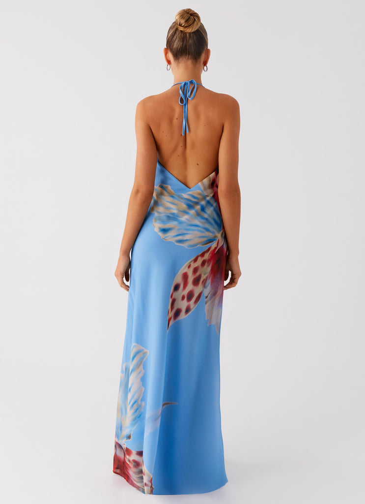 Stars Align Cowl Maxi Dress - Deep Sea Bloom Peppermayo US Stars Align Cowl Maxi Dress - Deep Sea Bloom Peppermayo US