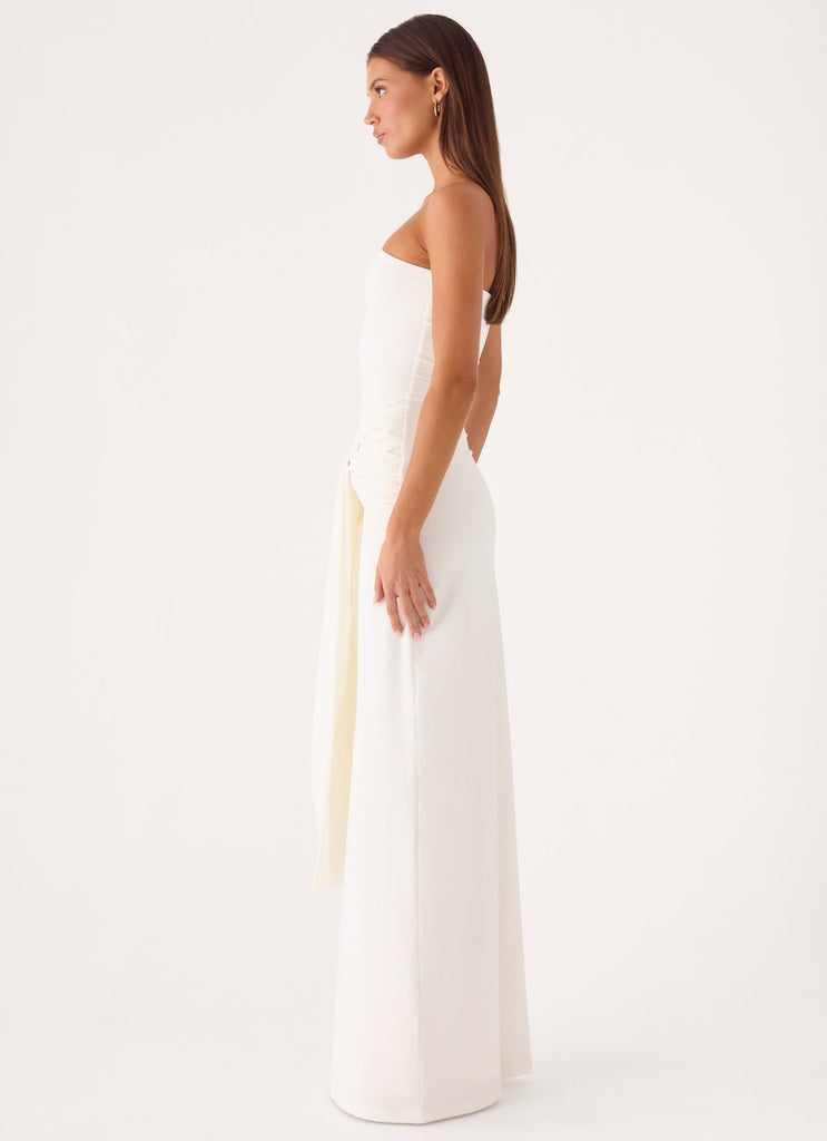 heart and hips maxi dress Heart Hips long maxi horizontal striped maxi dress in navy blue and white size m