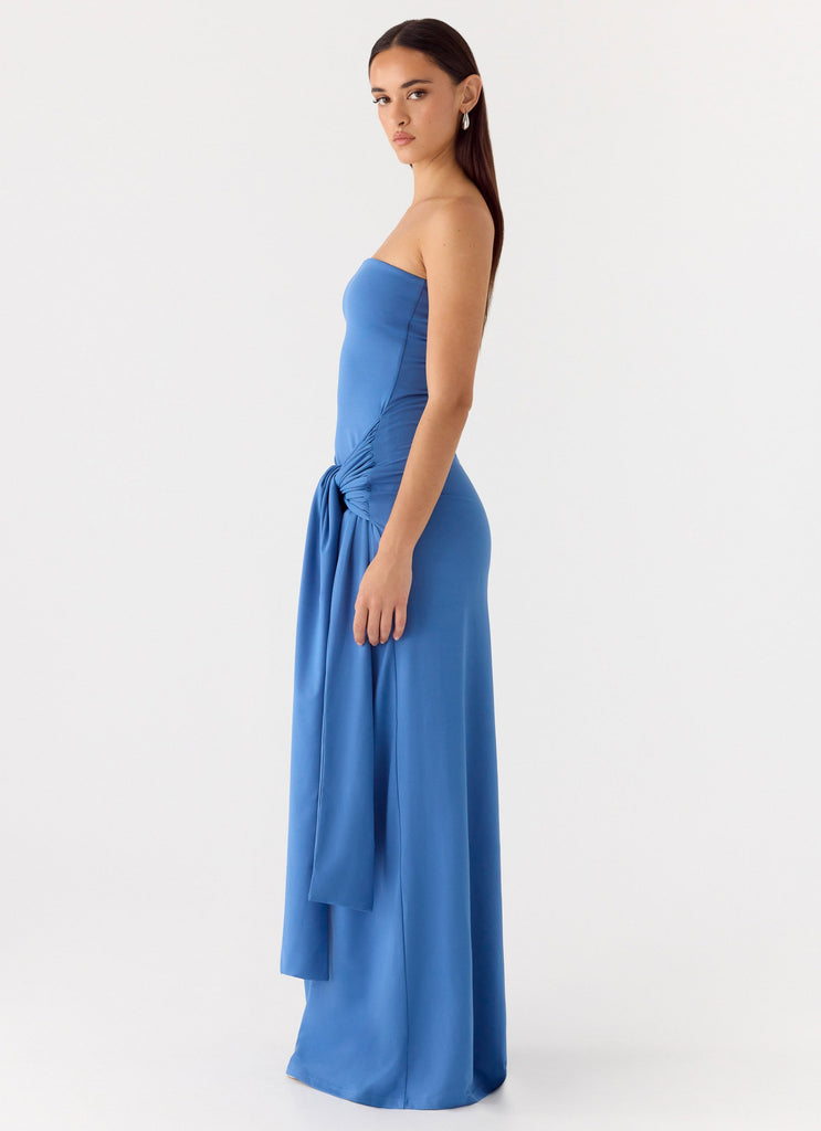Stole My Heart Maxi Dress - Washed Navy Washed Navy / US 12 Stole My Heart Maxi Dress - Washed Navy Washed Navy / US 12