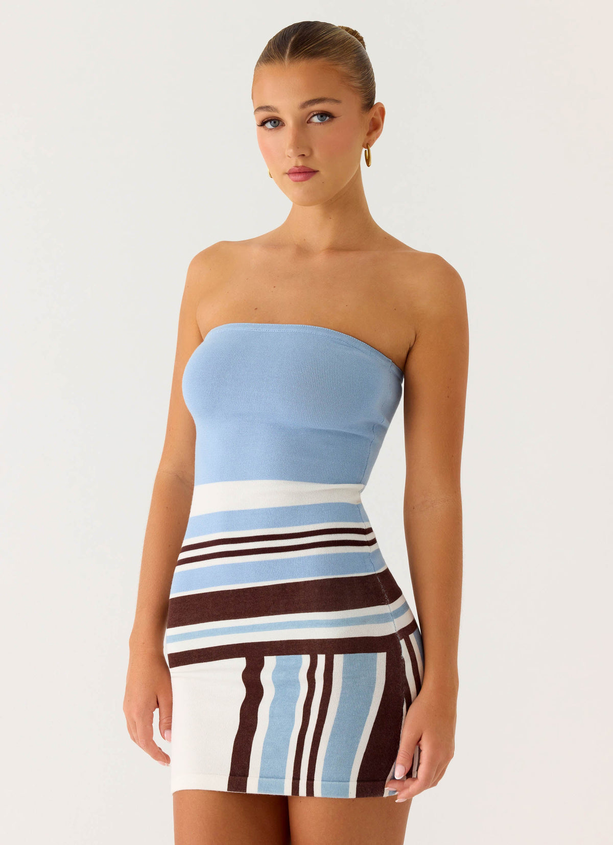 Straight Lines Mini Dress