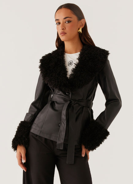 fur jacket‪‪❤︎‬ Lucia Cropped Fox Fur Jacket in Pink| FurHatWorld.com