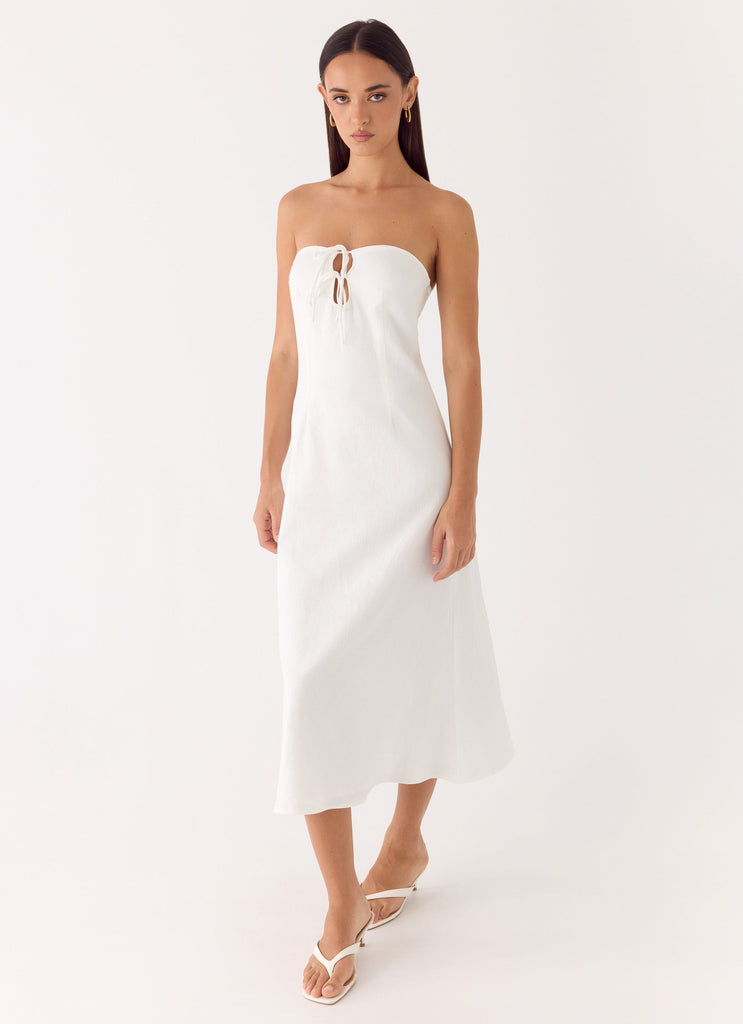 Sun Searching Midi Dress - White White / US 4