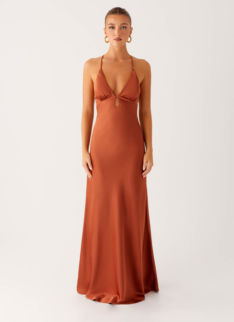 Sundowner Maxi Dress - Rust Peppermayo US Sundowner Maxi Dress - Rust Peppermayo US