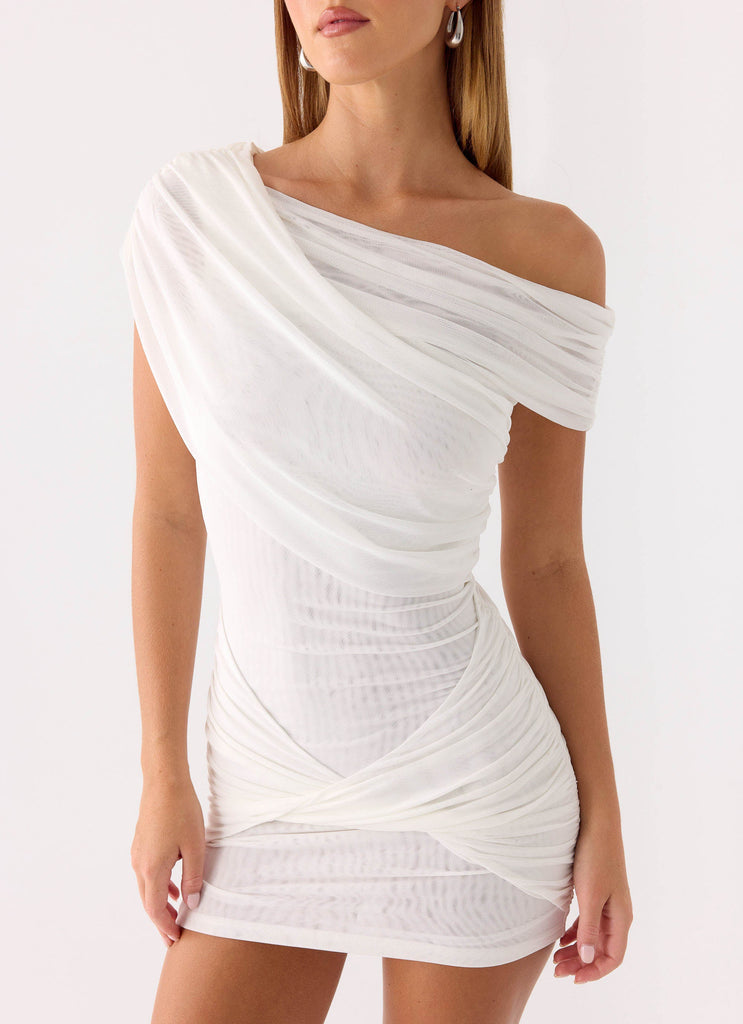 soraia mini dress Soraia Cape Mini Dress in Toffee