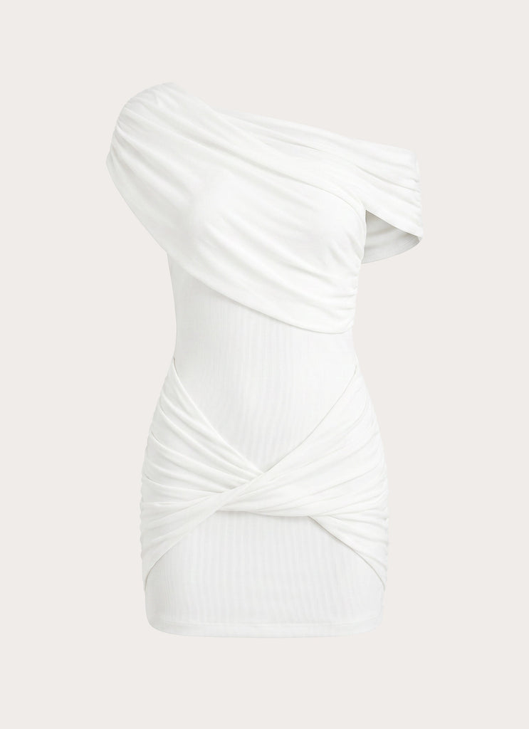 white designer mini dress Surina Mini Dress