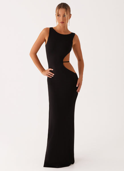 Sutton Maxi Dress - Black  Peppermayo US