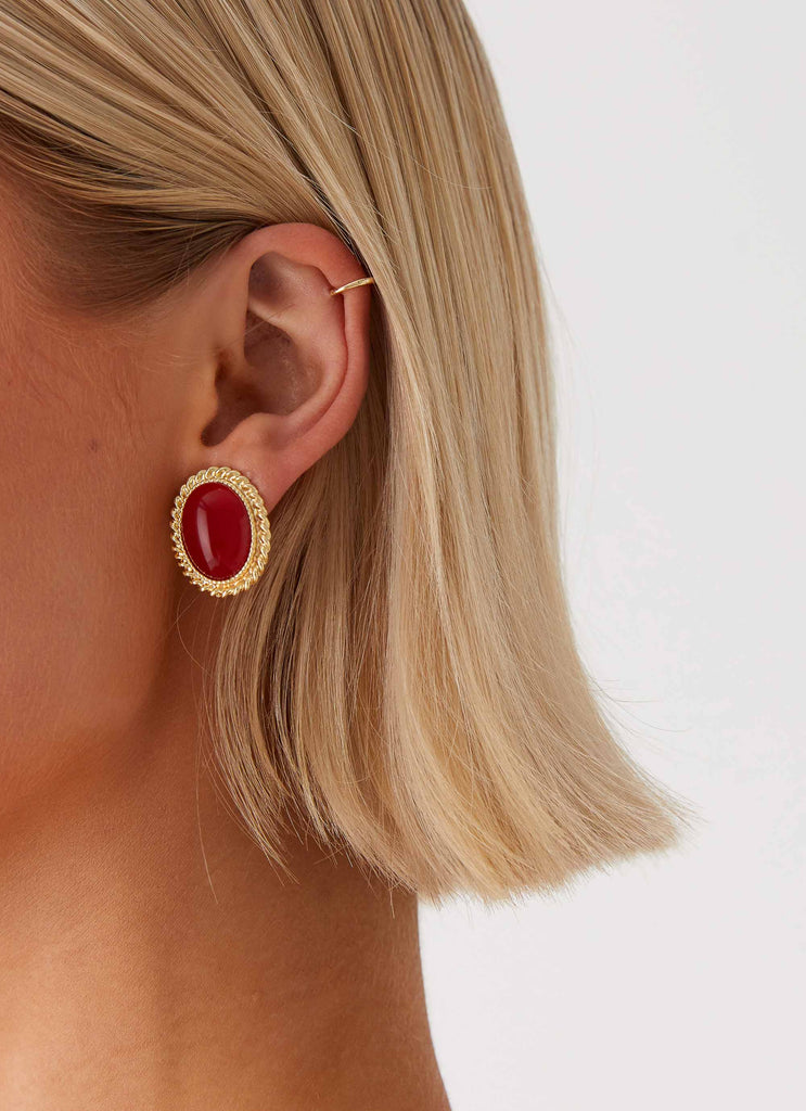 Sweet Passion Earrings - Red