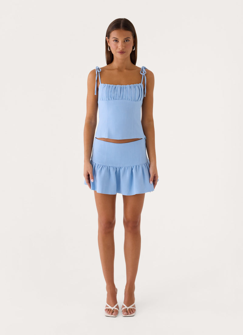 Sweet Serena Top - Powder Blue