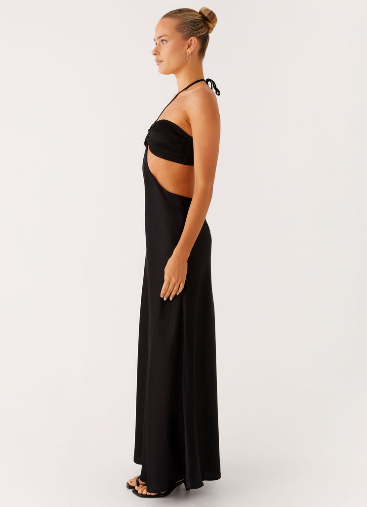 Sweetheart Cut Out Maxi Dress - Black Sweetheart Cut Out Maxi Dress - Black