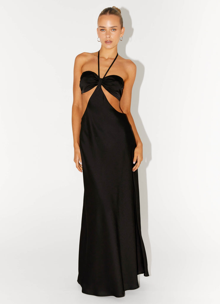 Sweetheart Cut Out Maxi Dress - Black Sweetheart Cut Out Maxi Dress - Black