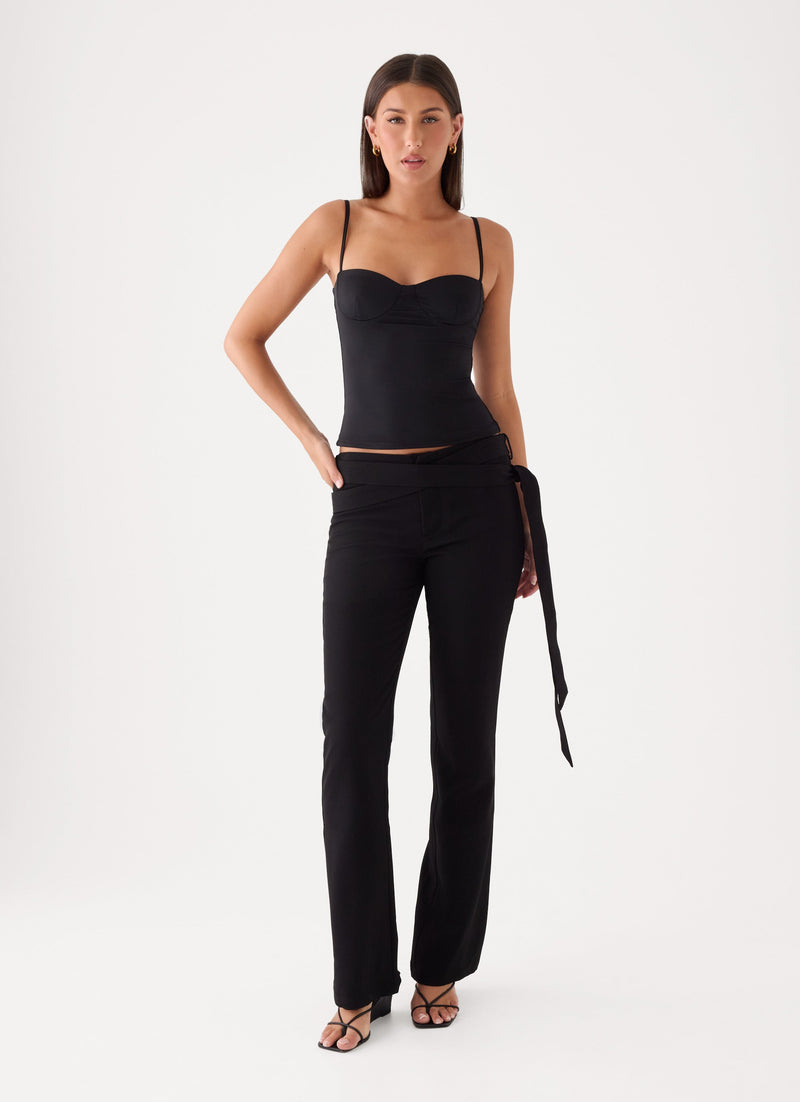 Tamara Low Rise Pant - Washed Black