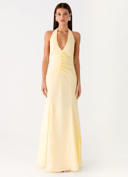 green emerald velvet dress Lola Maxi Dress main image 0
