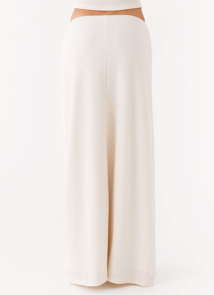 Tatum Low Rise Maxi Skirt - Ivory