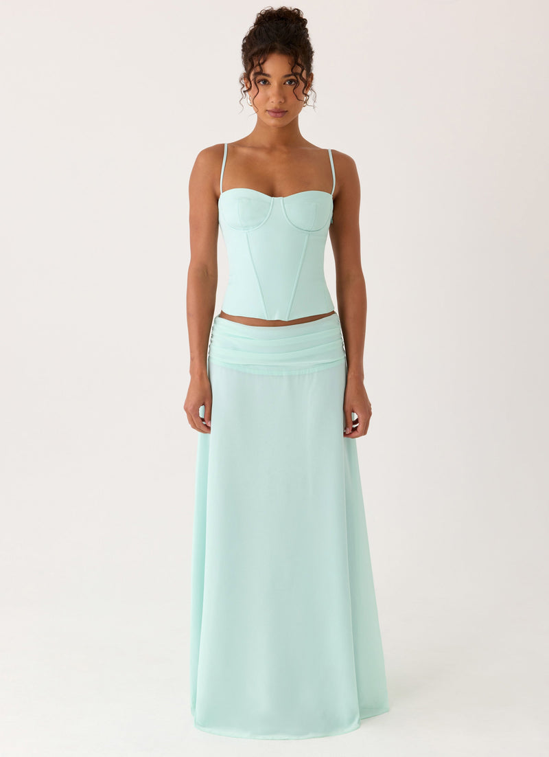 Tayana Corset Top - Pistachio