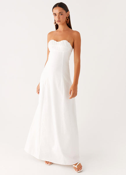 a line prom dresses 2018 TAMARA Satin A-Line Prom Dress – One Honey Boutique main image 1