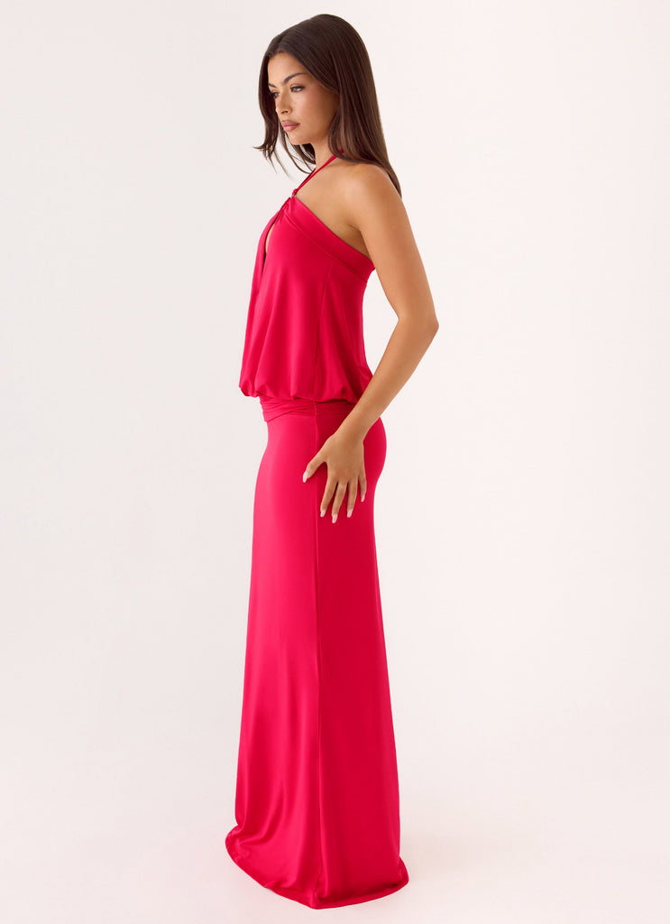 magenta red dress Fuchsia Mermaid V Neck Satin Long Prom Dresses with Beading, Magenta / 0