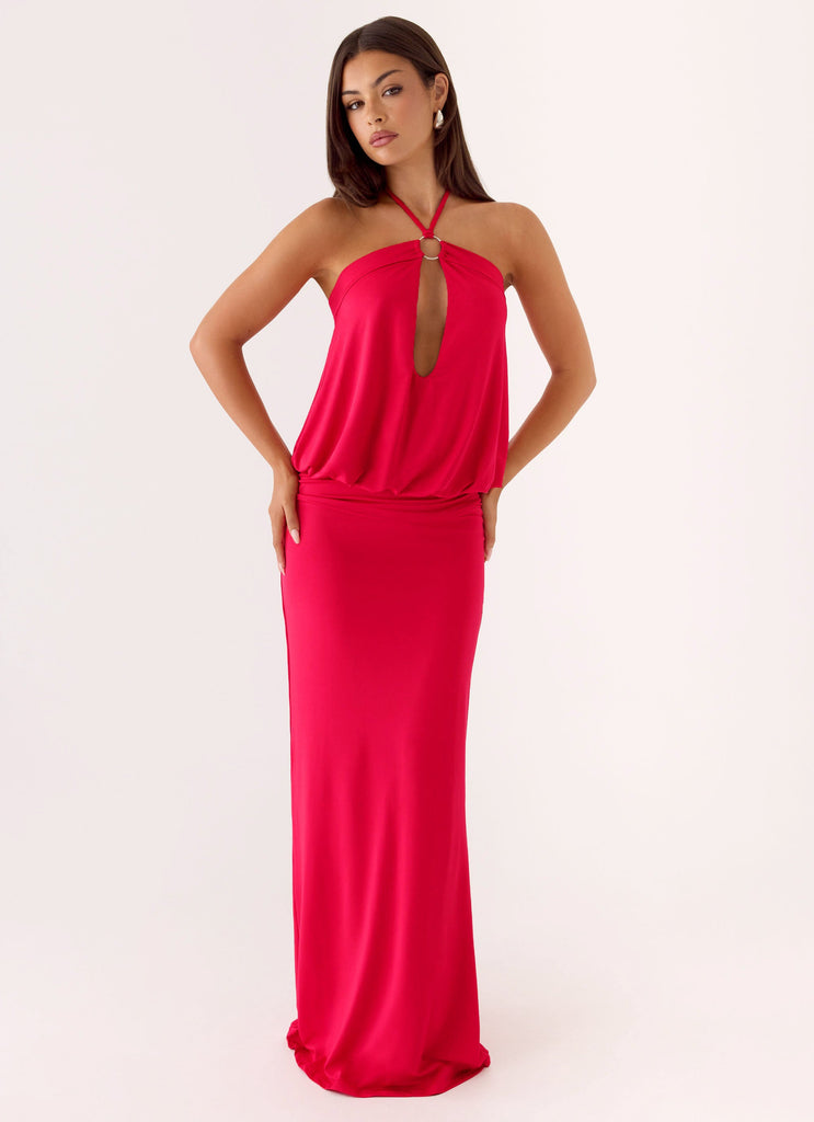Telling You Maxi Dress - Red Magenta Red Magenta / US 12 Telling You Maxi Dress - Red Magenta Red Magenta / US 12