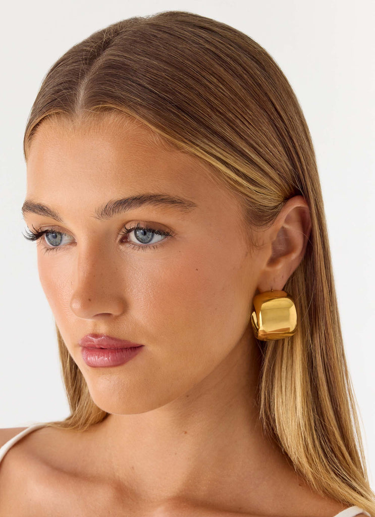 Tempo Hoop Earrings - Gold