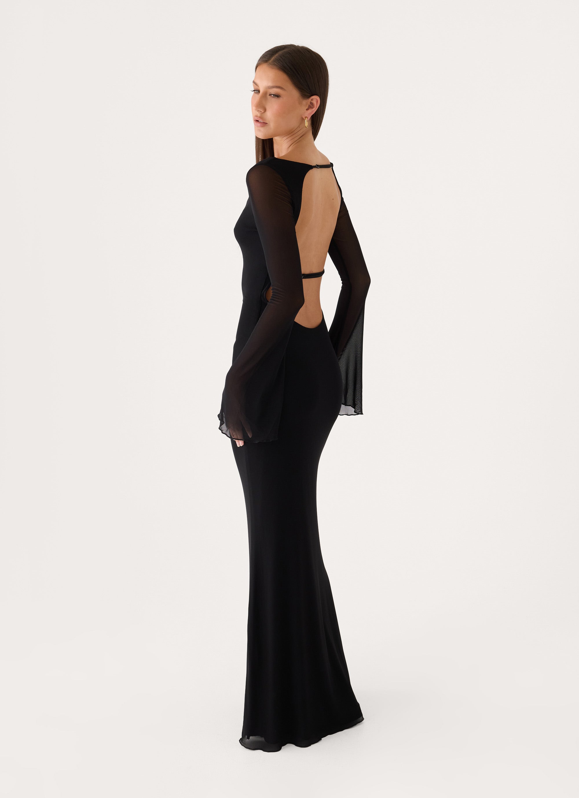 The After Party Backless Maxi Dress - Black – Peppermayo US