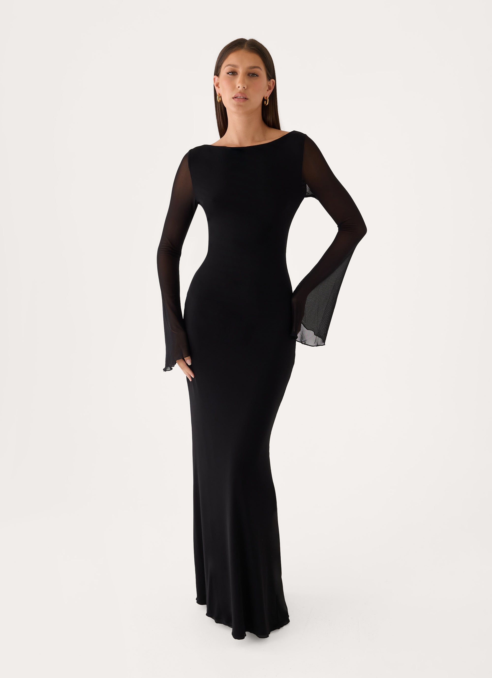 The After Party Backless Maxi Dress - Black – Peppermayo US
