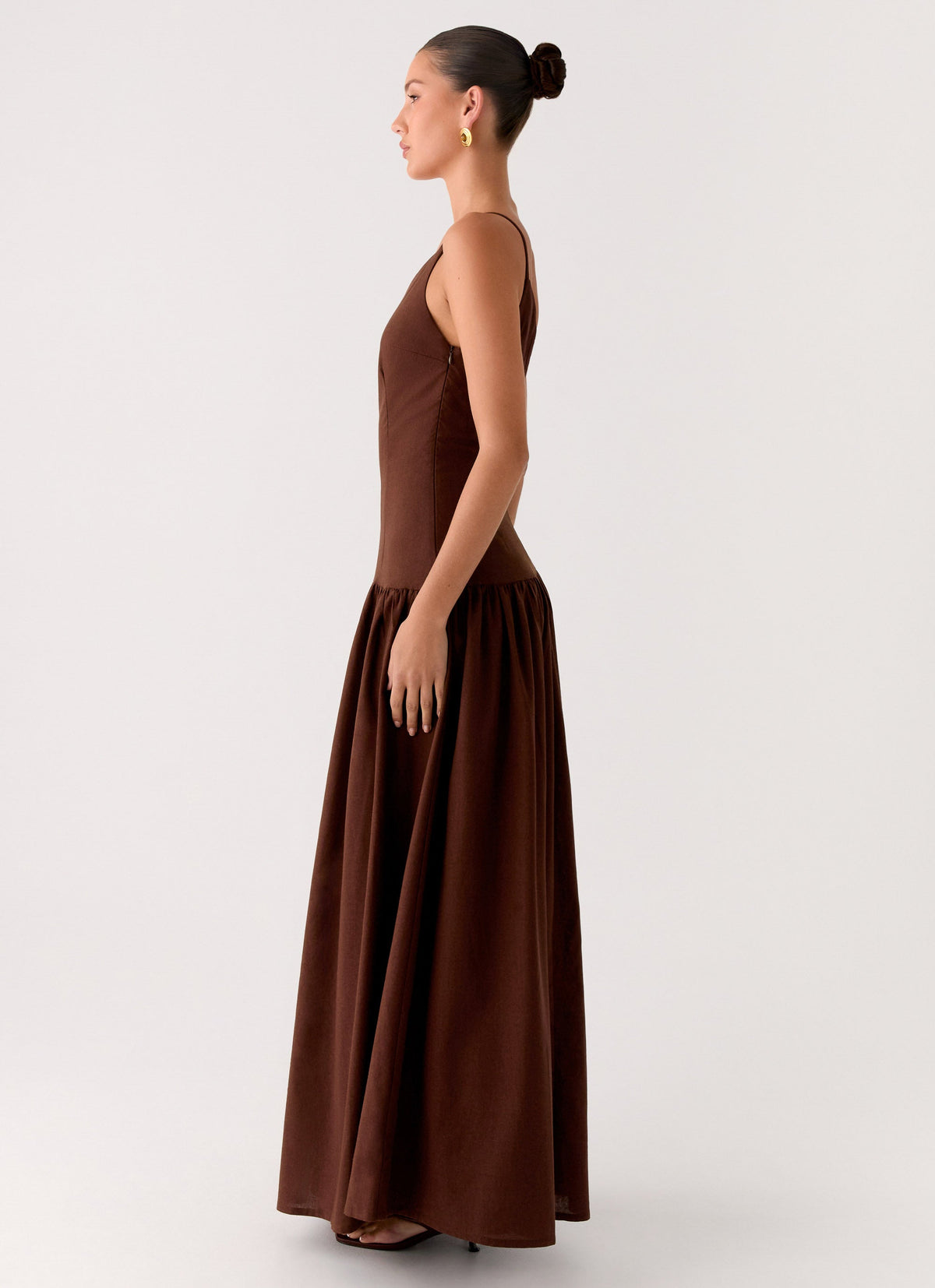 Thinking About You Linen Maxi Dress