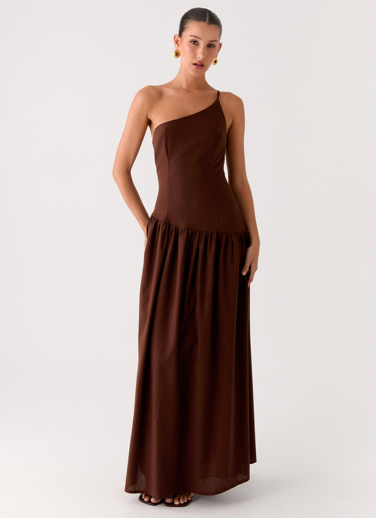 Thinking About You Linen Maxi Dress