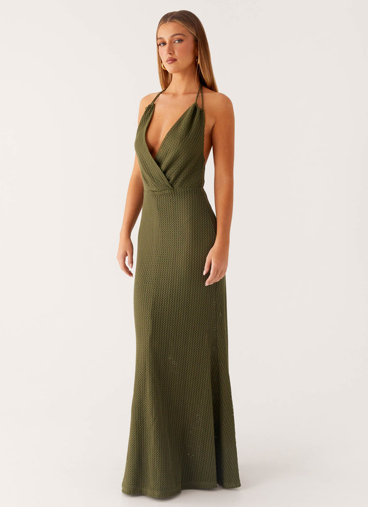 Thora Maxi Dress - Olive Peppermayo US Thora Maxi Dress - Olive Peppermayo US