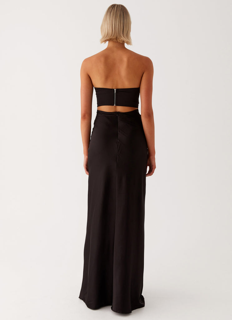 Tianna Strapless Maxi Dress Black