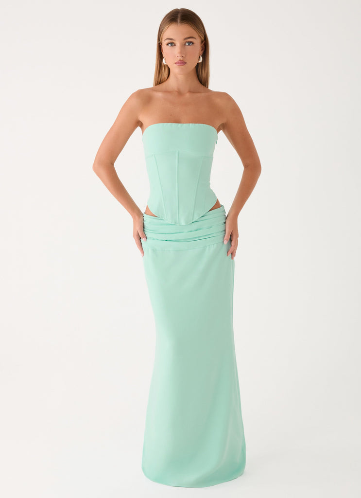 tillie formal corset crepe dress Tillie Maxi Skirt