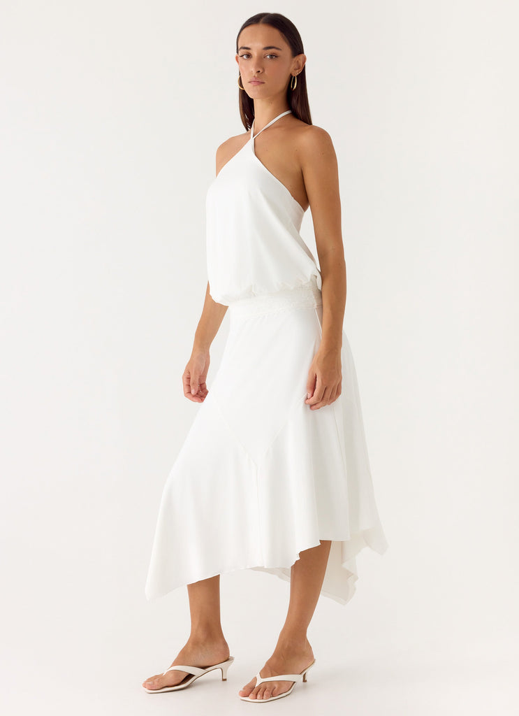 To The Girls Midi Dress - White Peppermayo US To The Girls Midi Dress - White Peppermayo US