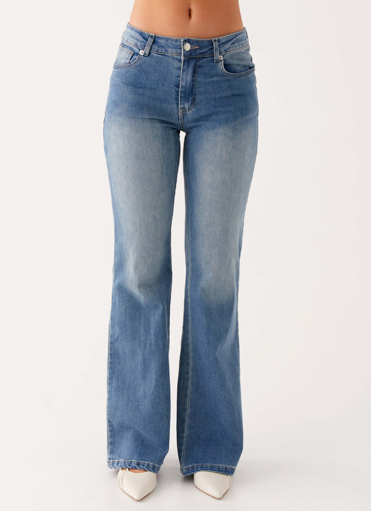 Tomi Bootleg Denim Jeans - Vintage Blue