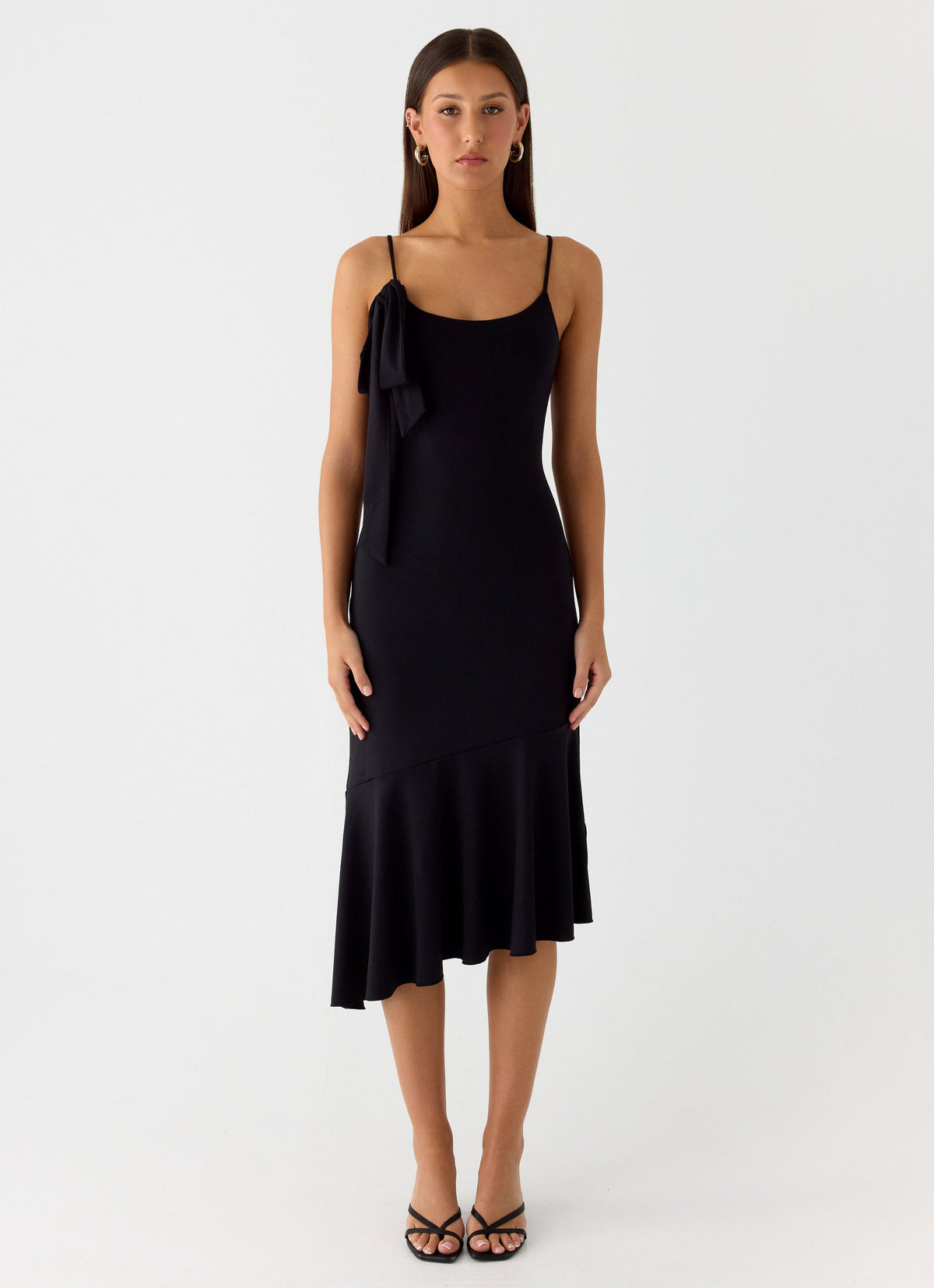 Tranquility Asymmetric Midi Dress