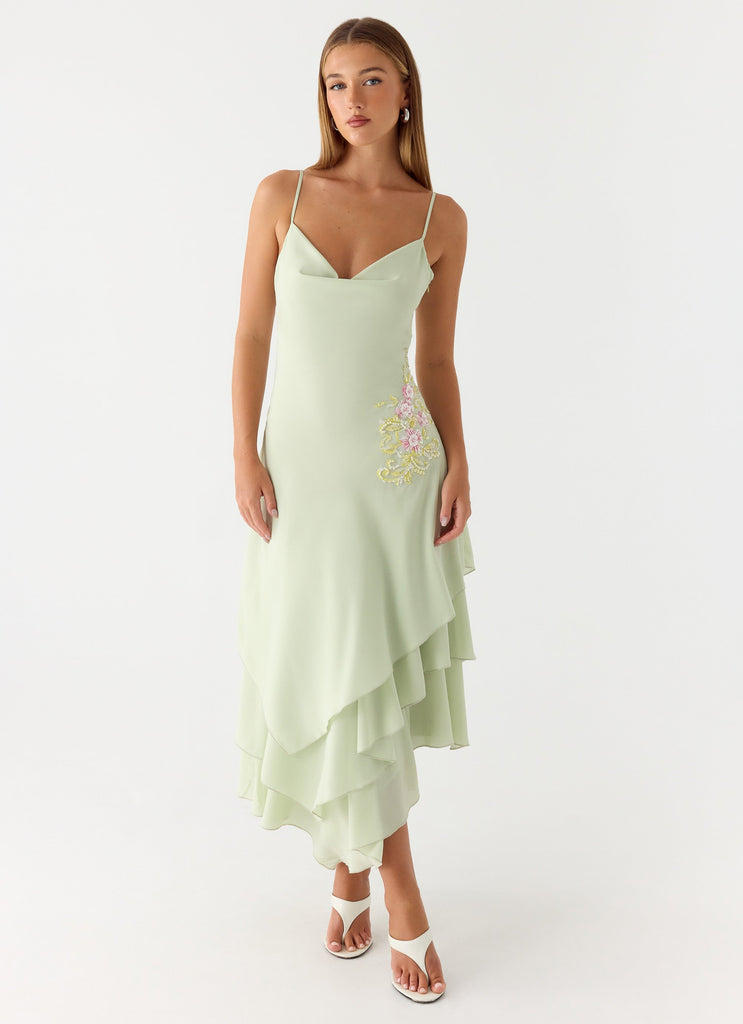 Trisette Midi Dress - Lime Lime / US 14 Trisette Midi Dress - Lime Lime / US 14