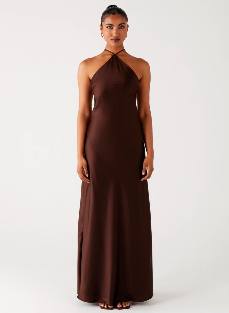 Tulama Maxi Dress - Chocolate Peppermayo US Tulama Maxi Dress - Chocolate Peppermayo US