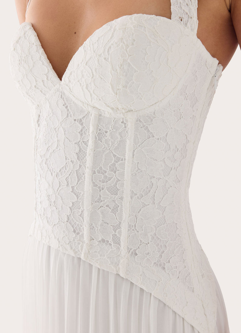 Tunnel Vision Maxi Dress - White