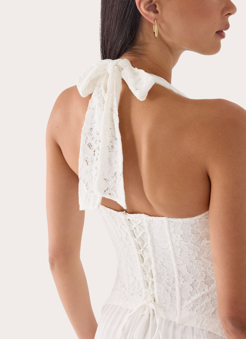 Tunnel Vision Maxi Dress - White