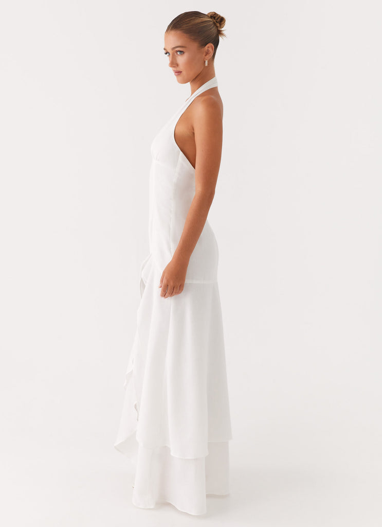 peppermayo white maxi dress White Sorority Dress | Jasmanie Maxi Dress
