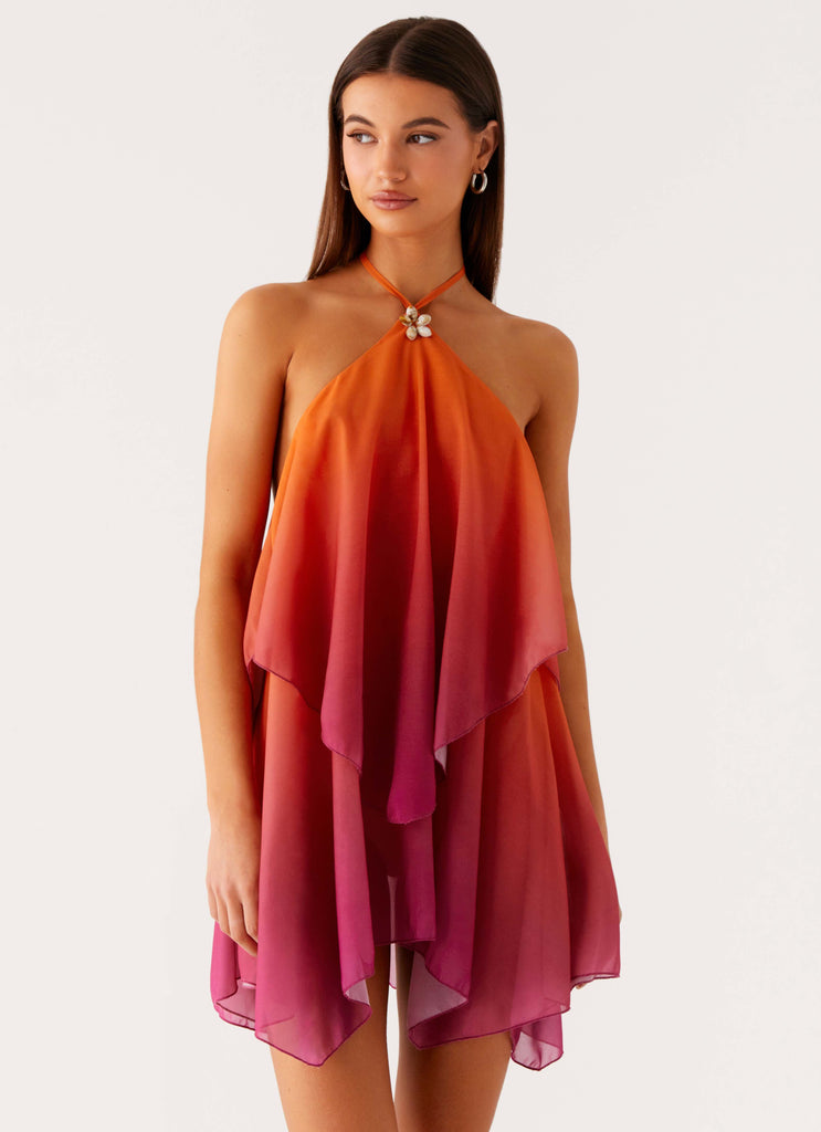 Twin Flame Mini Dress - Orange Gradient Twin Flame Mini Dress - Orange Gradient
