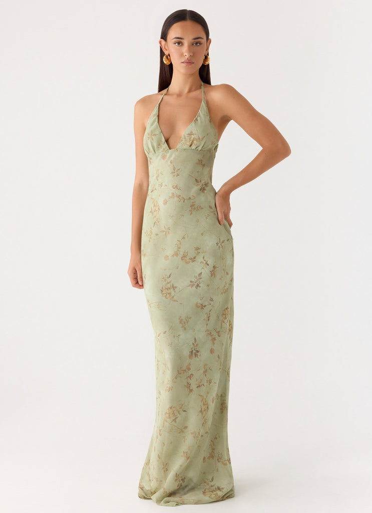 daniel rainn fern halter neck dress Devlyn Halter Maxi Dress