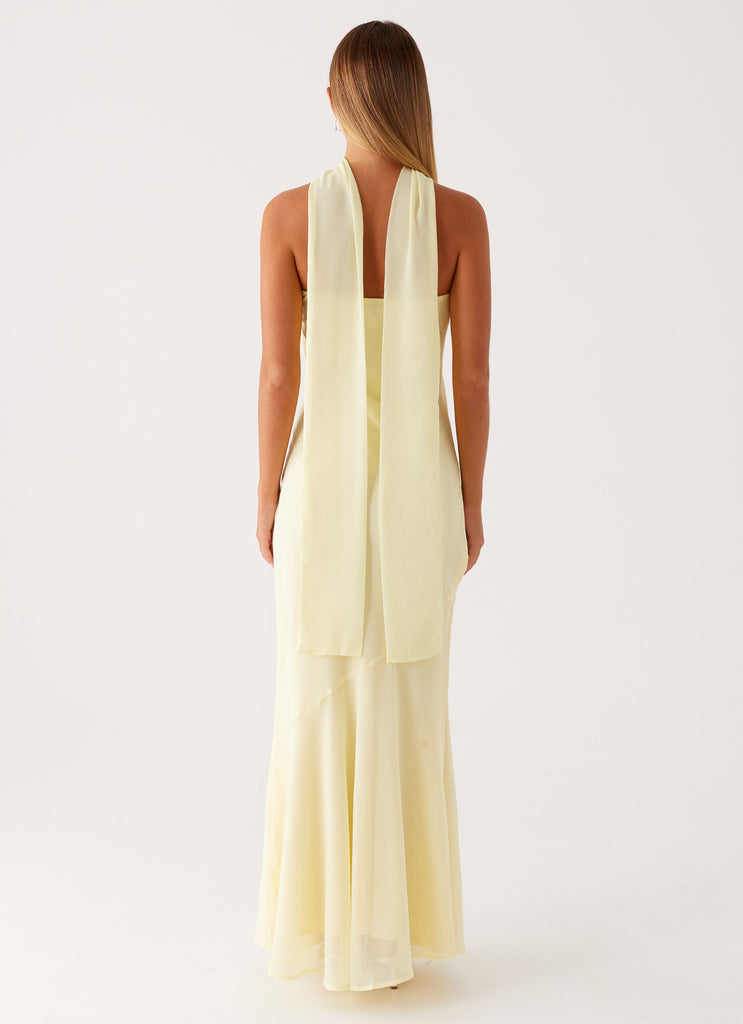 Under The Pagoda Maxi Dress - Yellow