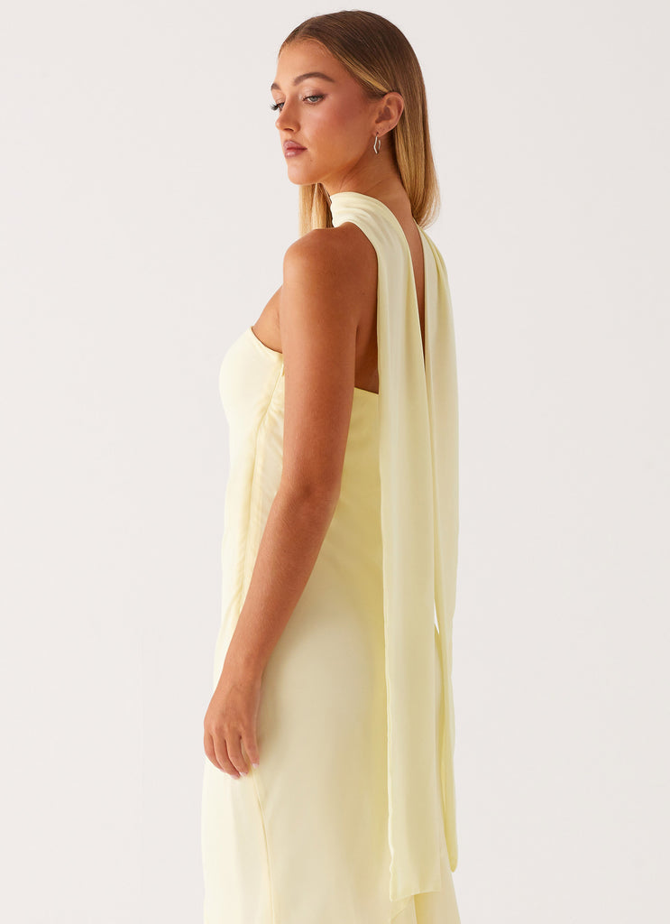 Under The Pagoda Maxi Dress - Yellow