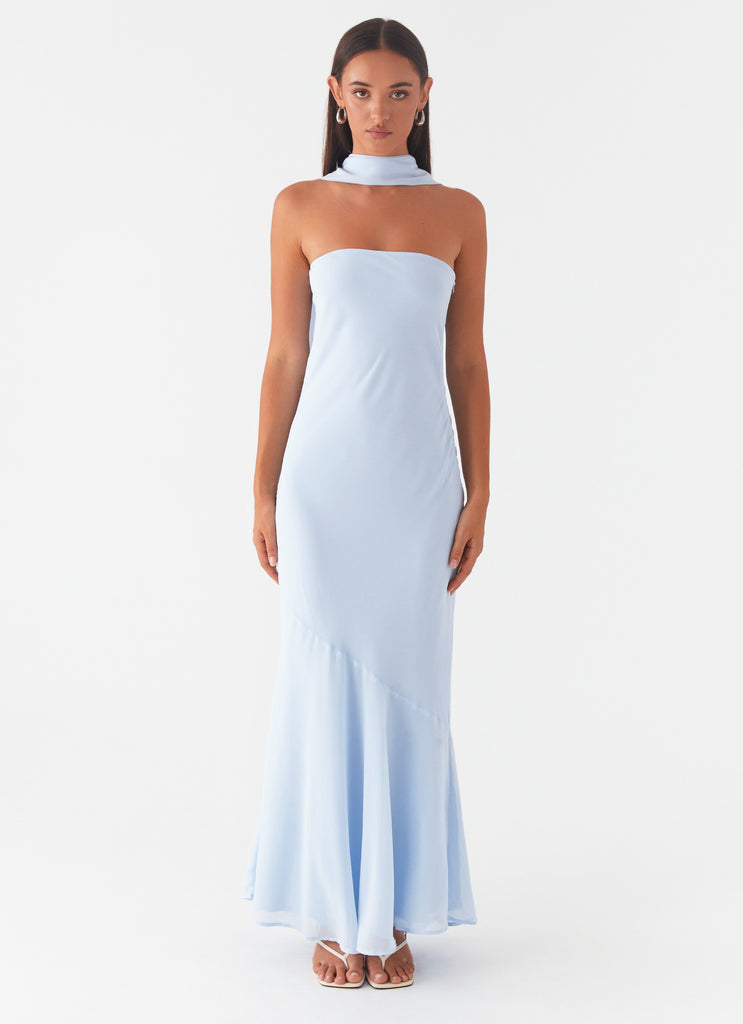 Under The Pagoda Maxi Dress - Blue