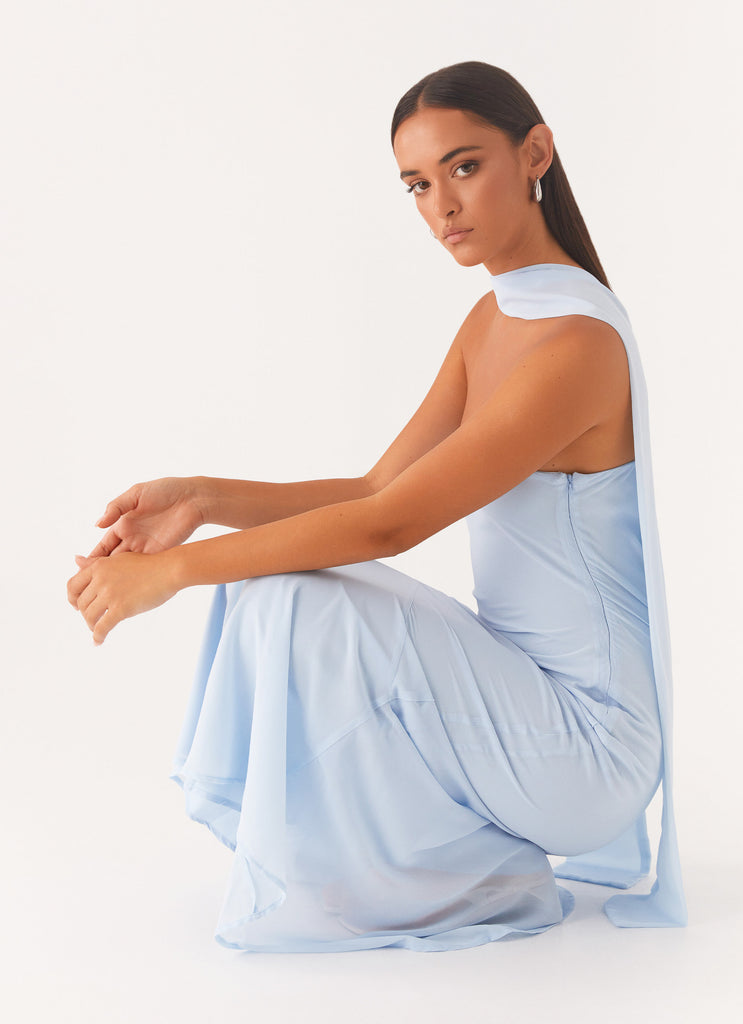 Under The Pagoda Maxi Dress - Blue