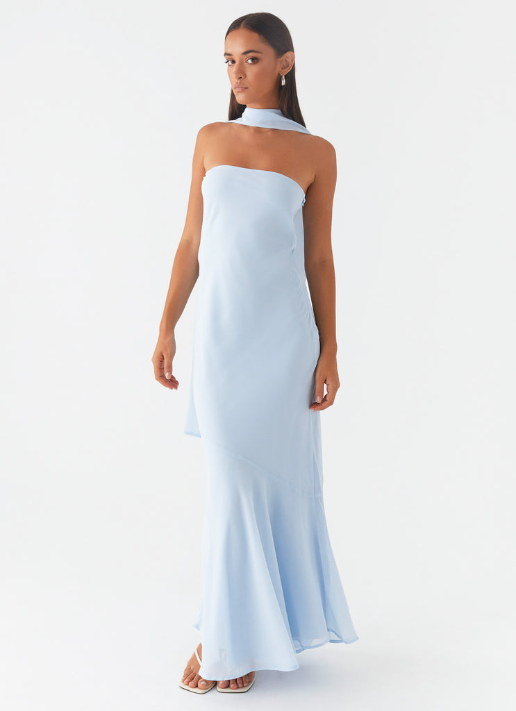 Under The Pagoda Maxi Dress - Blue