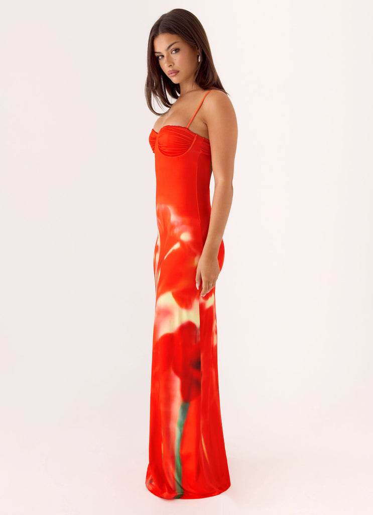 Vamonos Maxi Dress - Fire Petal Fire Petal / US 0 Vamonos Maxi Dress - Fire Petal Fire Petal / US 0